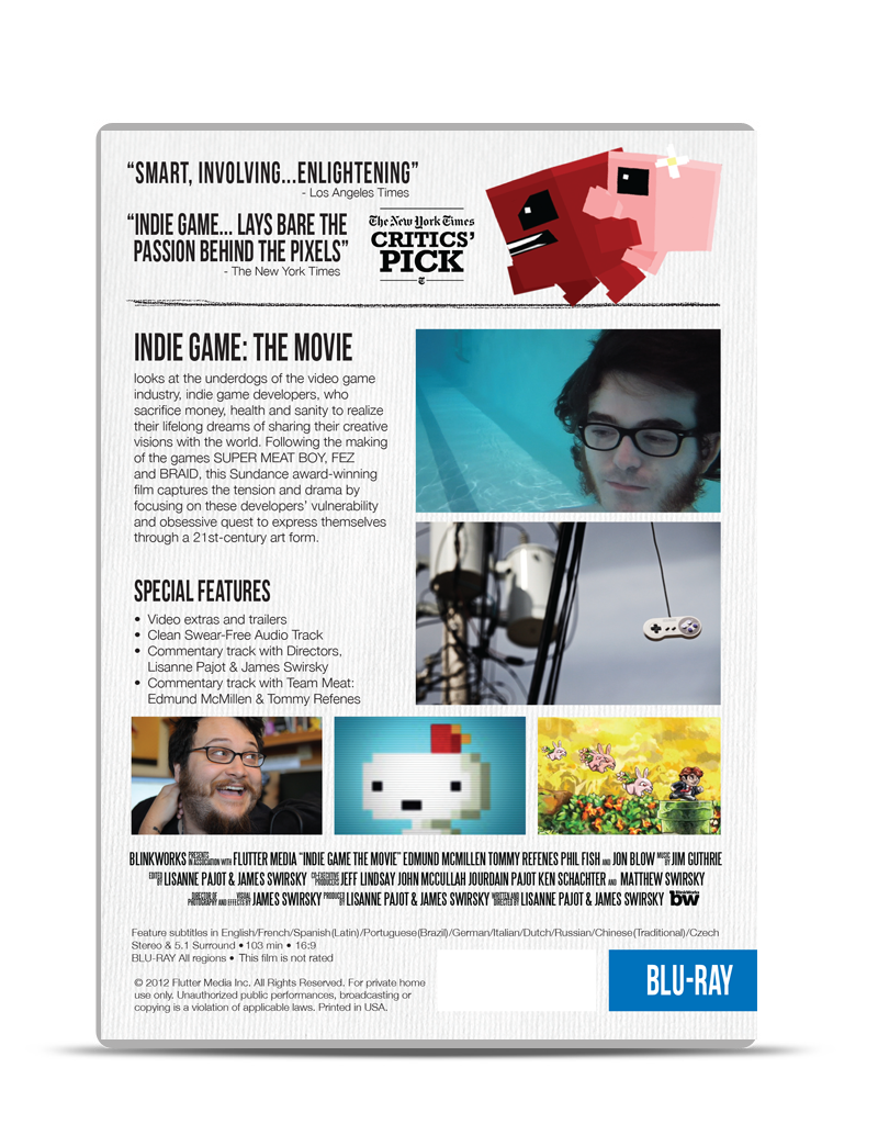 Indie Game: The Movie DVD, video game, videogame, documentary